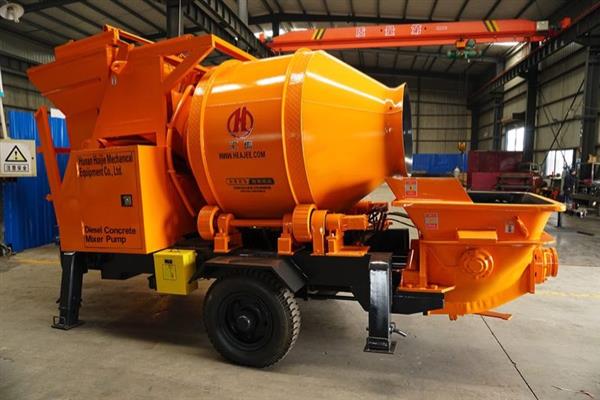 bơm trộn bê tông kết hợp hiệu HEAJEE Trung Quốc