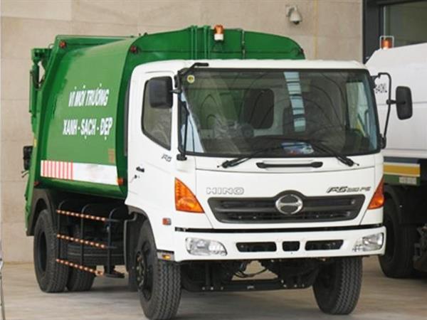 Xe cuốn ép rác Hino FG 12 khối