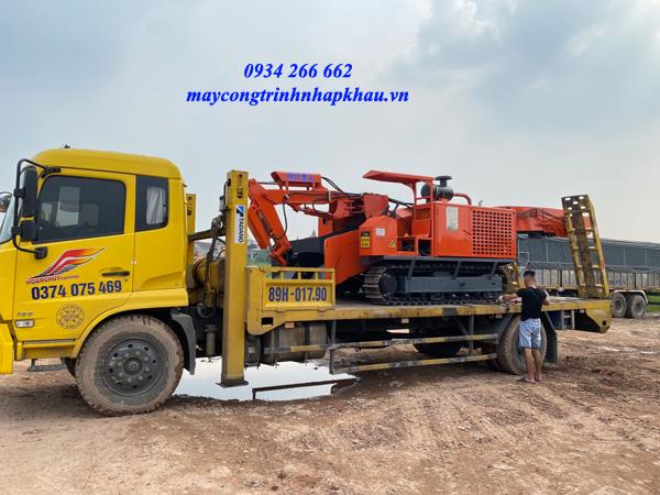 Bàn giao máy cào vơ bánh xích 80m3/h nhãn hiệu HENGLI tại Tuyên Quang