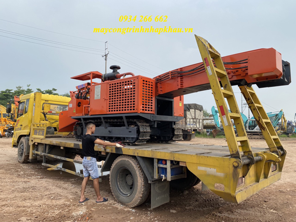 máy cào vơ bánh xích 80m3/h hiệu HENGLI