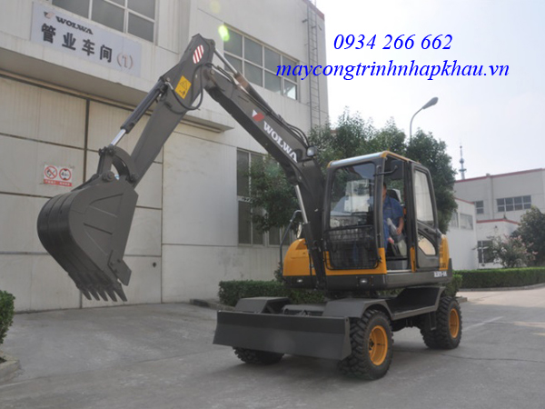 Máy xúc đào bánh lốp trung quốc gầu 0.28m3 hiệu WOLWA