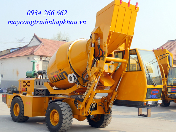 XE TRỘN TỰ NẠP 1.6M3 (KHỐI) HIỆU LUZUN TRUNG QUỐC