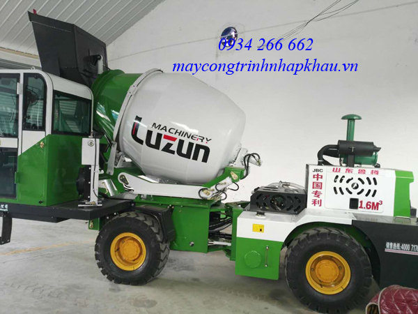 XE TRỘN TỰ NẠP 1.6M3 (KHỐI) HIỆU LUZUN TRUNG QUỐC