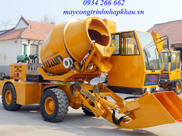 XE TRỘN TỰ NẠP 1.6M3 (KHỐI) HIỆU LUZUN TRUNG QUỐC