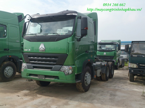 Đầu kéo Howo 375 cầu lap Man cabin A7 nóc thấp