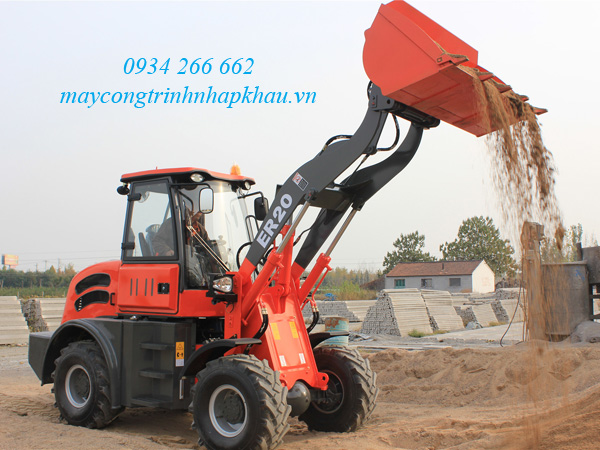 Xe xúc lật Trung Quốc gầu 1 khối chất lượng cao