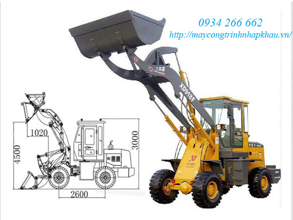 Máy xúc lật đổ cao gầu 1.2m3 model XD918F