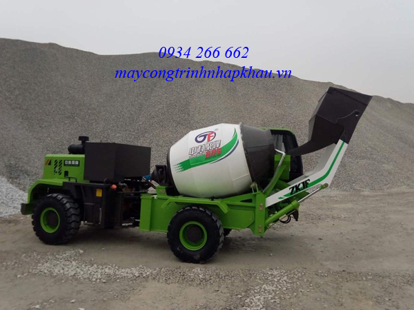 Xe trộn bê tông tự nạp liệu 1.2m3 hiệu ZHONGKE